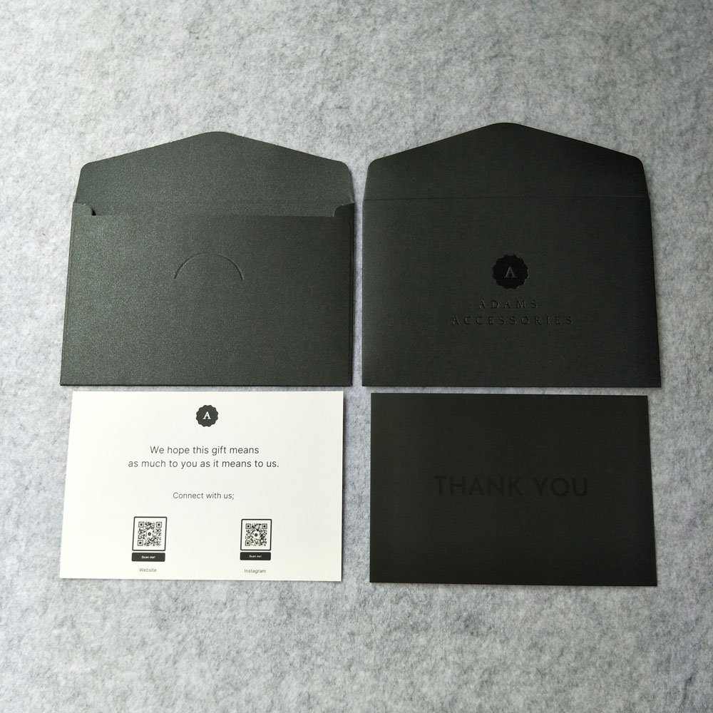 Wholesale Business Envelope And Thank You card Set Thank You For Your Purchase cards With Logo Thank You card For Business