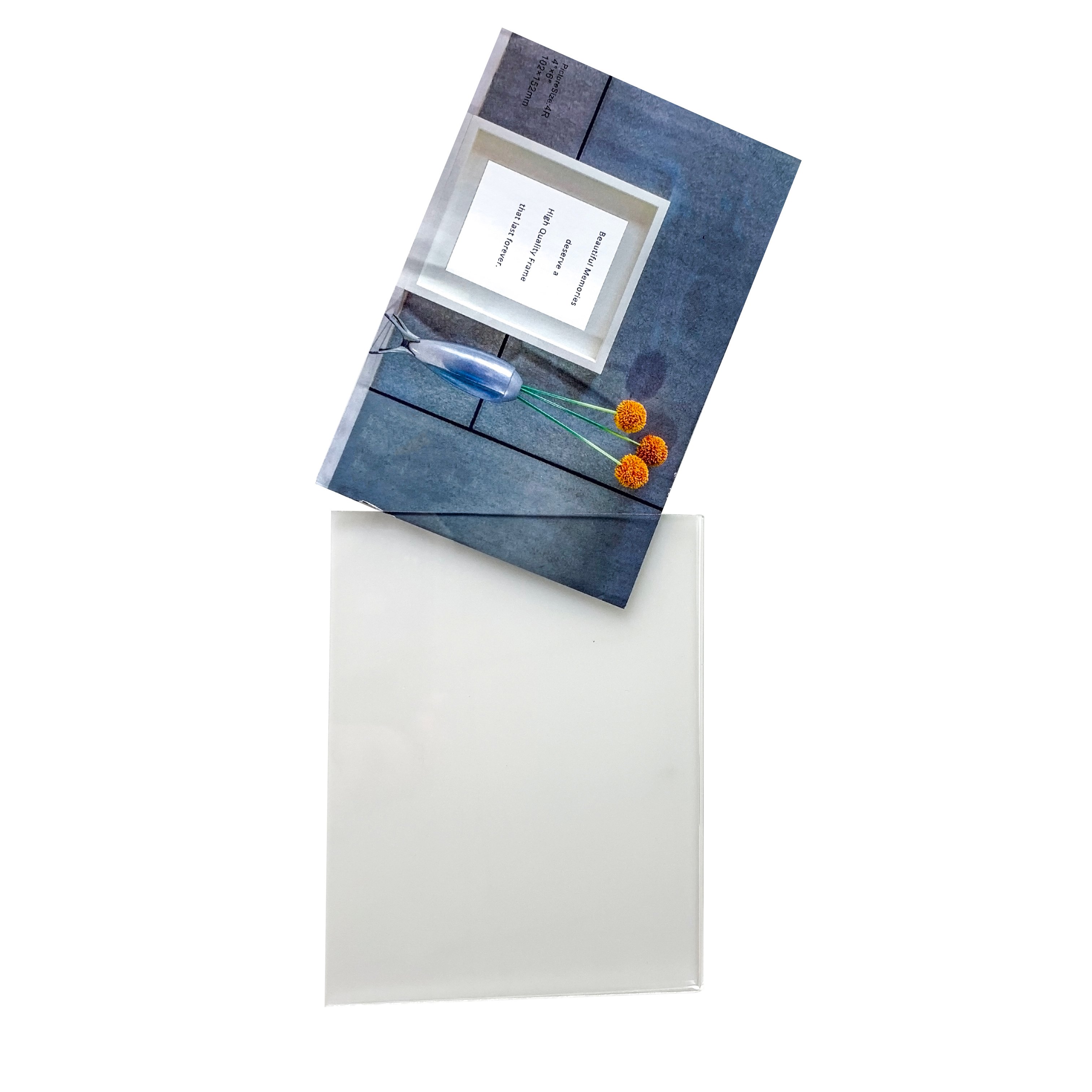 2mm Blank Acrylic Sign Holder with Solid Wood Base T Shape A4 Vertical Double Sided Counter Top Pos Retail Frame