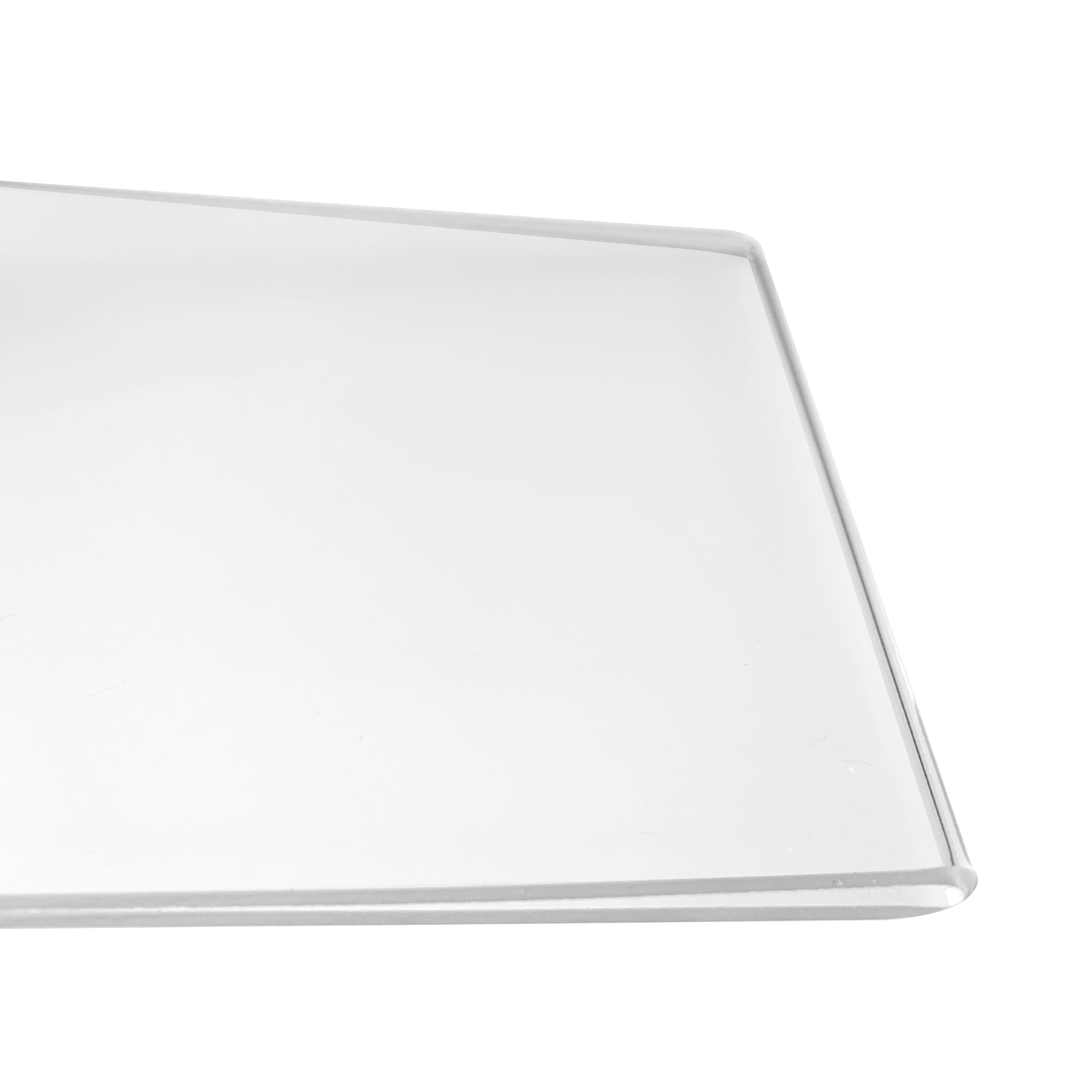 2mm Blank Acrylic Sign Holder with Solid Wood Base T Shape A4 Vertical Double Sided Counter Top Pos Retail Frame