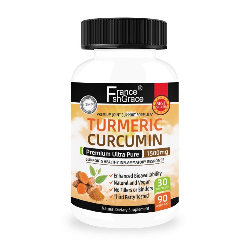 Organic Turmeric Curcumin Ginger Black Pepper 90 Vegan Capsules High Strength Supplement