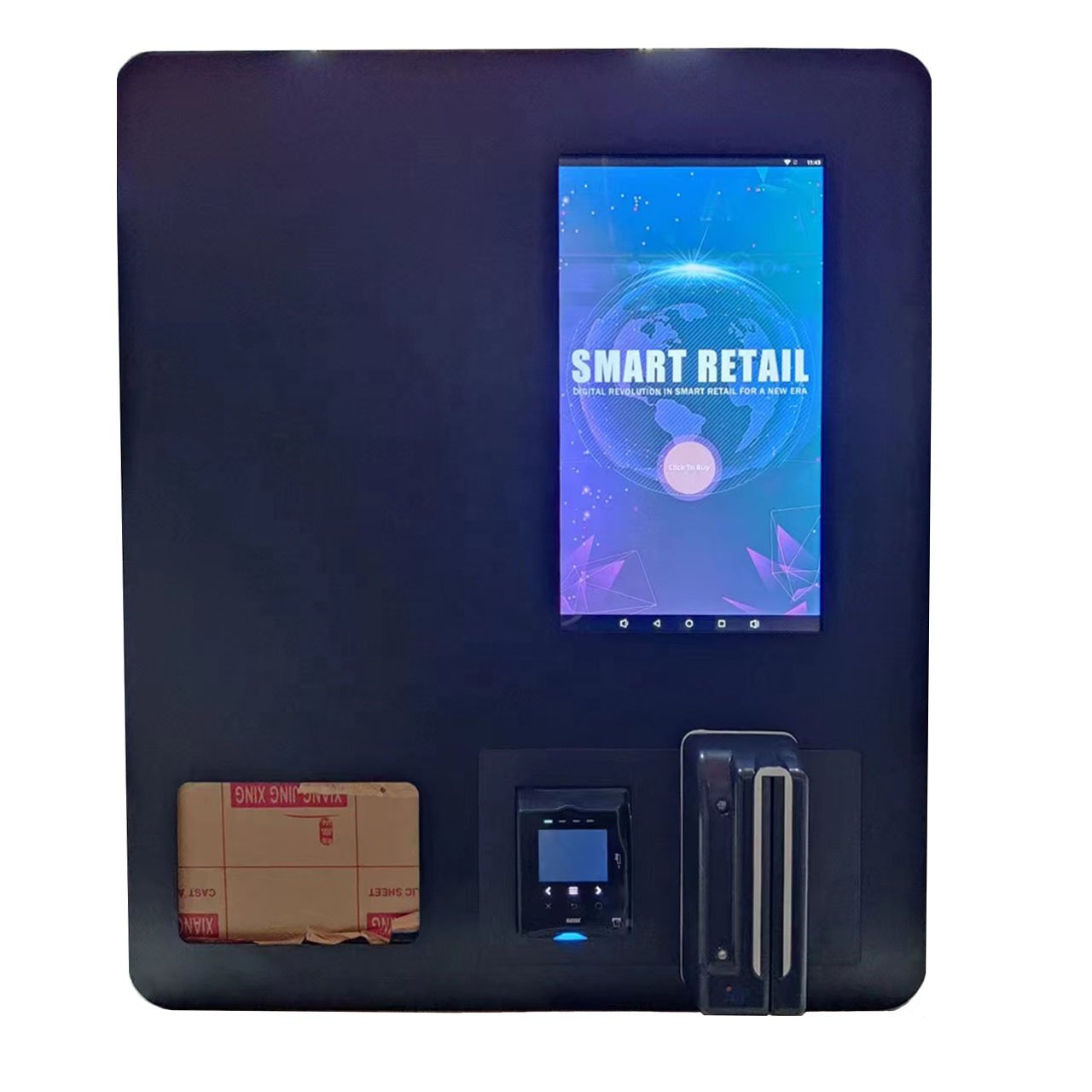 Mini Wall Mounted Vending Machine with screen cash and cashless payment