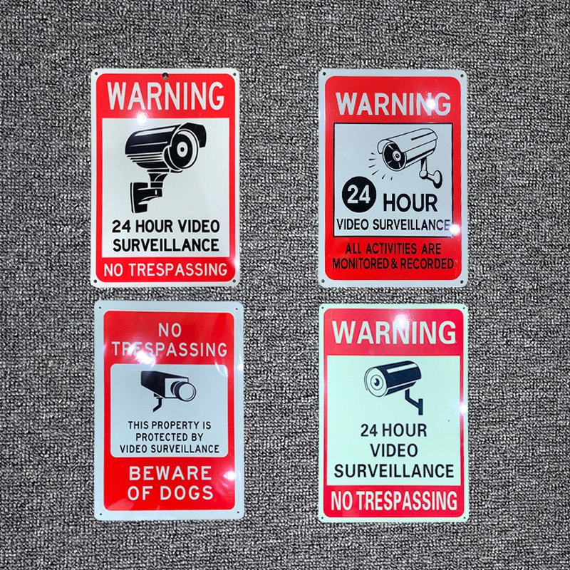 Outdoor Warning Metal Signs Vintage Beware Of Dog Tin Sign 20X30CM Dachshund Metal Plaque Warning Indication Sign