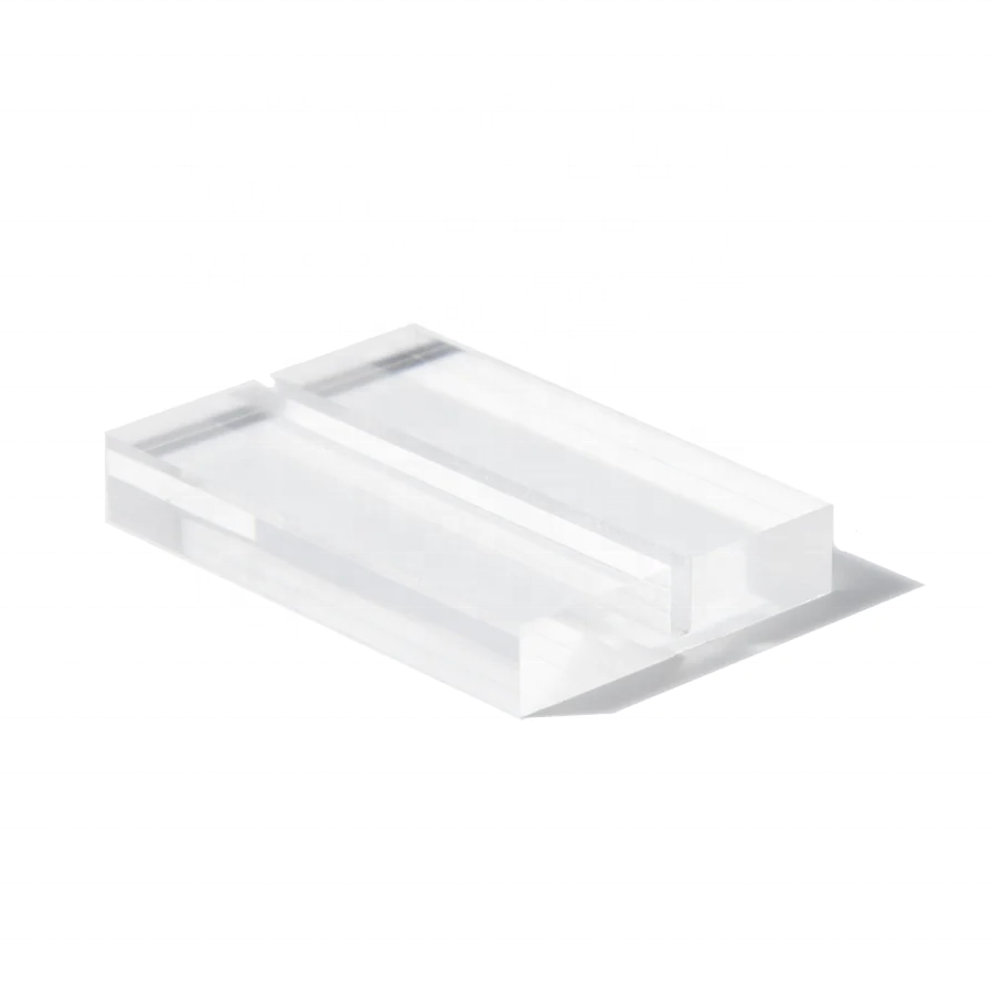 Acrylic Table Sign Display Holder Place Name Card Base Stand With Slot