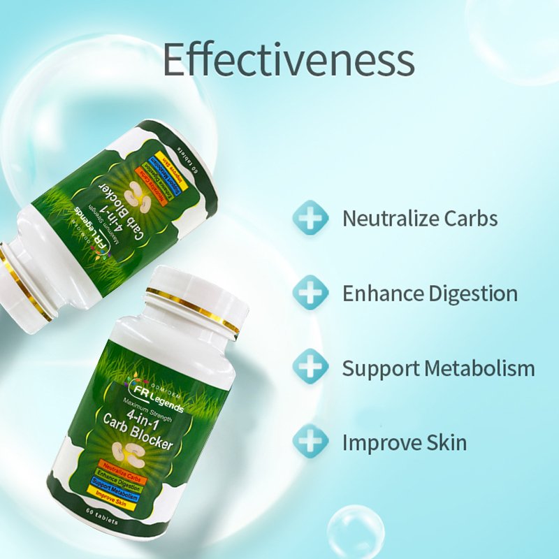 OEM ODM Private Label 4 in 1 Carb Blocker Tablets Body Shape Slim Pills For Flat Belly Flat Tummy Supplements