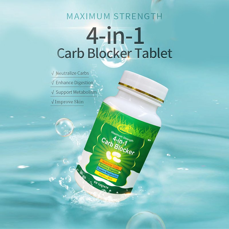 OEM ODM Private Label 4 in 1 Carb Blocker Tablets Body Shape Slim Pills For Flat Belly Flat Tummy Supplements