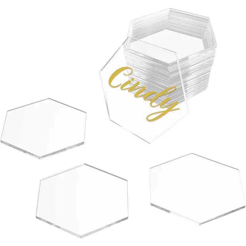 Acrylic Seating Chart Escort Cards Plastic Card Sign for Wedding DIY Table Setting