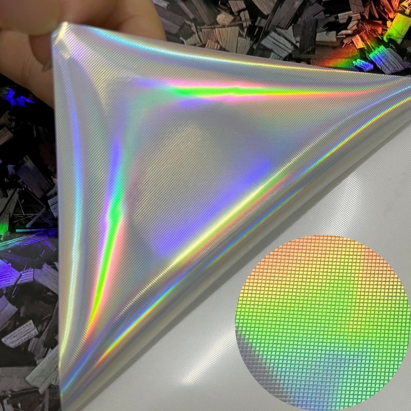 Hot Sale Rainbow laser Forged Carbon Fiber PET Car Wrap Vinyl Film 1.52*18m Car Sticker