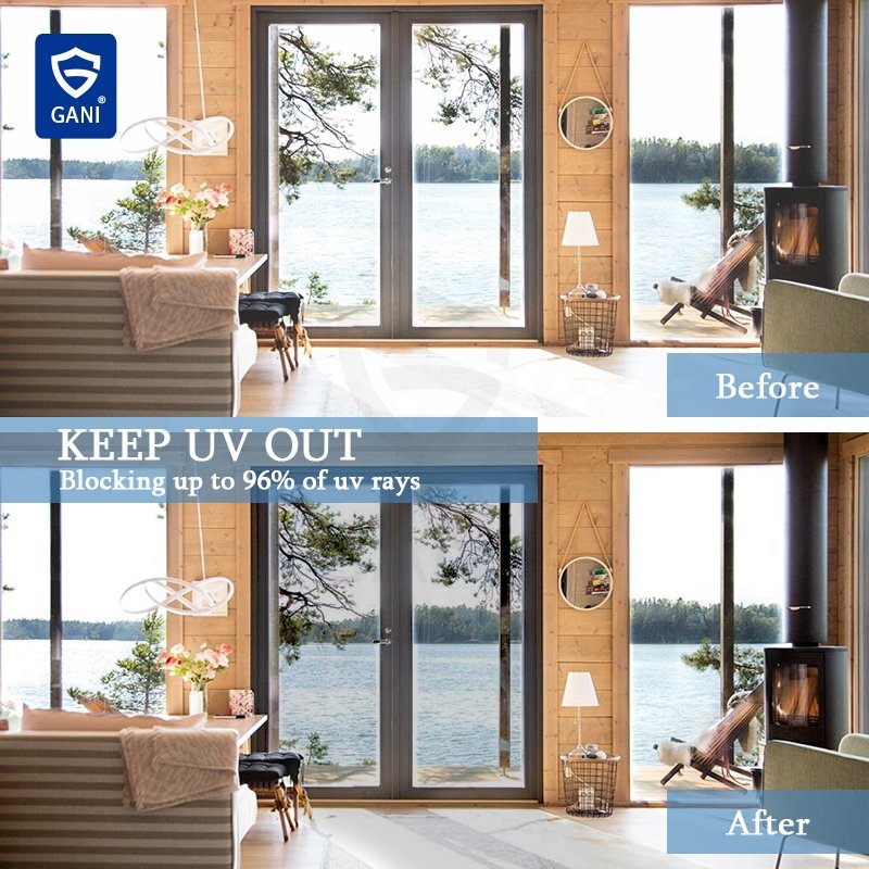 Cooling Film Self Adhesive Privacy Heat Insulation Solar Glass Films Graphic Design Decorative Bathroom