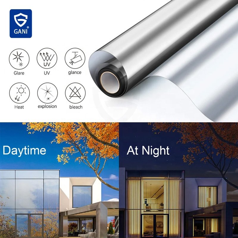 Cooling Film Self Adhesive Privacy Heat Insulation Solar Glass Films Graphic Design Decorative Bathroom