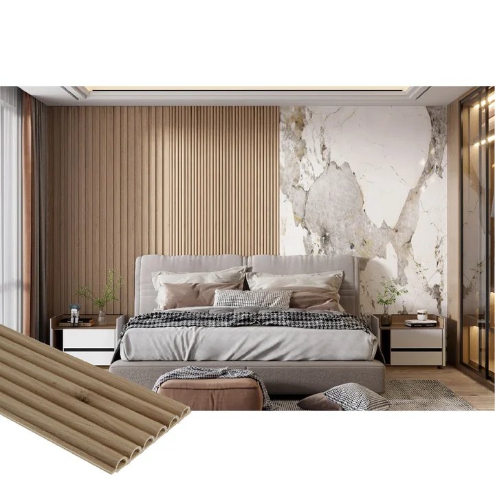 pvc wall panel films fluted panel design lamination films