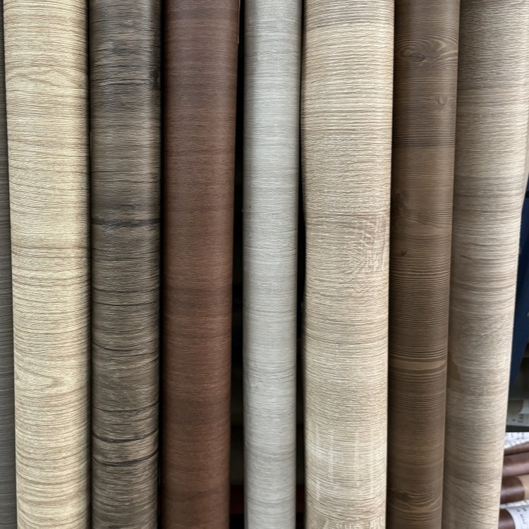 0.3mm Thick Deep Emboss Furniture Decor PVC Wrap Film Vacuum Wrapping Film Kitchen Cabinet Film Membrane