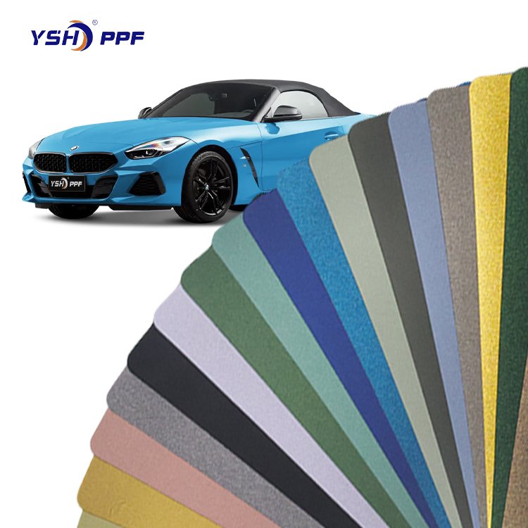 YSH nardo full body PET no glue residue auto car film colored PPF wrap vinyl tint car decorative film
