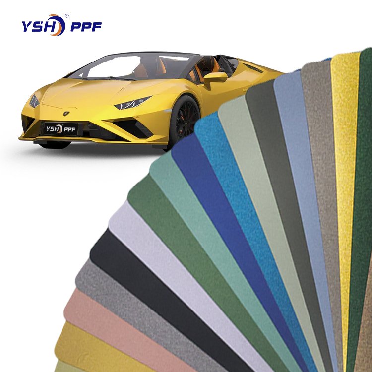 YSH nardo full body PET no glue residue auto car film colored PPF wrap vinyl tint car decorative film