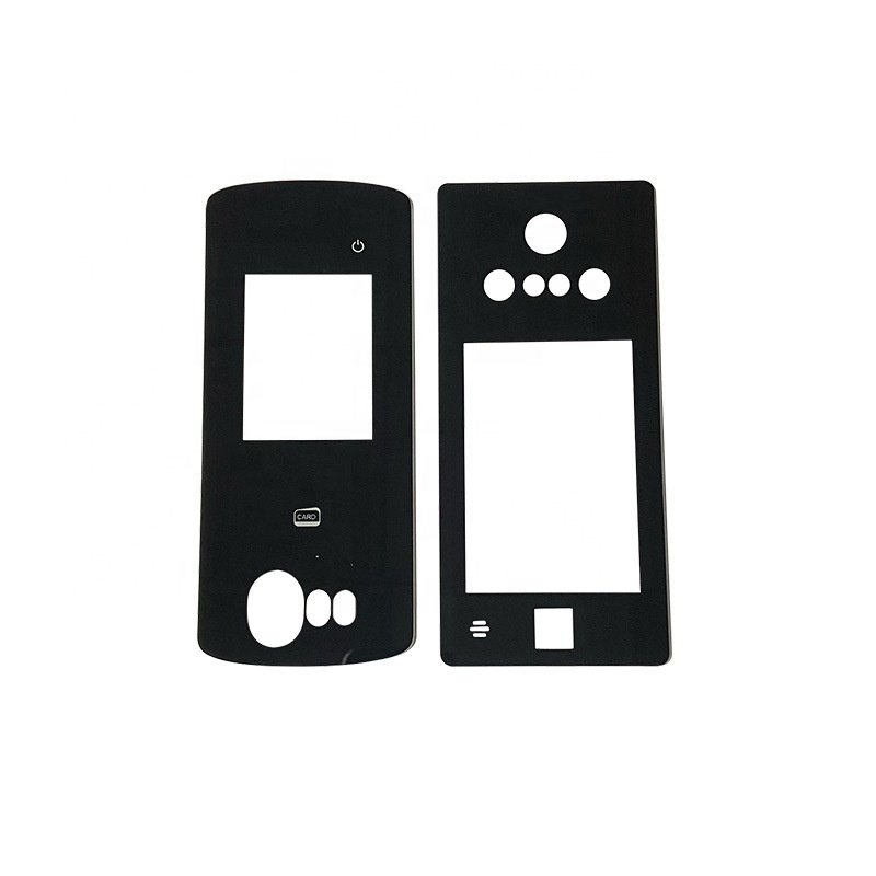 Silk screen toughened glass smart door lock glass Smart glass panel semi-transparent black lens