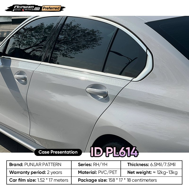 Customizable OEM Diamond Pearl White Car Wrap Vinyl PET High-Gloss PVC Film 1.52Wide Car Stickers Waterproof Color-Changing Film