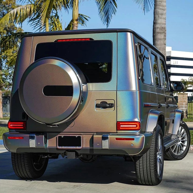 Glossy Rainbow Laser Grey 3M Chameleon Car Wrap Vinyl Car Body Stickers Film Color Change For Vehicle Car Wrapping