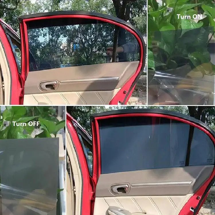 Privacy PDLC Smart Glass Film Switchable Electric Smart Film for Car License Plate