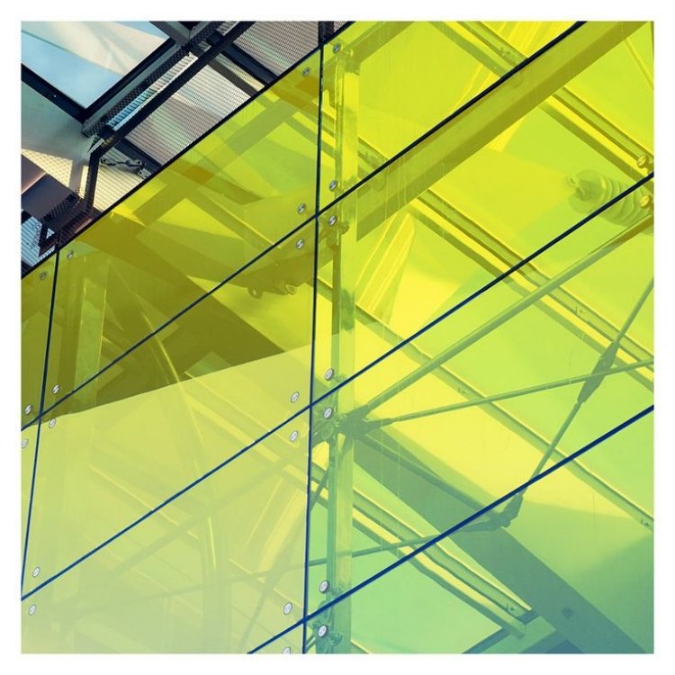 Sunphtec Professional Color Window Glass Gradient Transparent Decorative Film for Buildings Office Glass