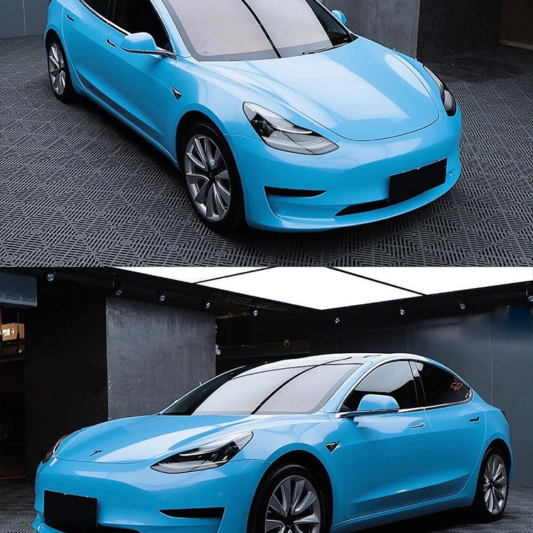 Sparkle Sky Blue glitter diamond vinyl car wrap adhesive vinyl car wrap roll chameleon vinyl car wrap