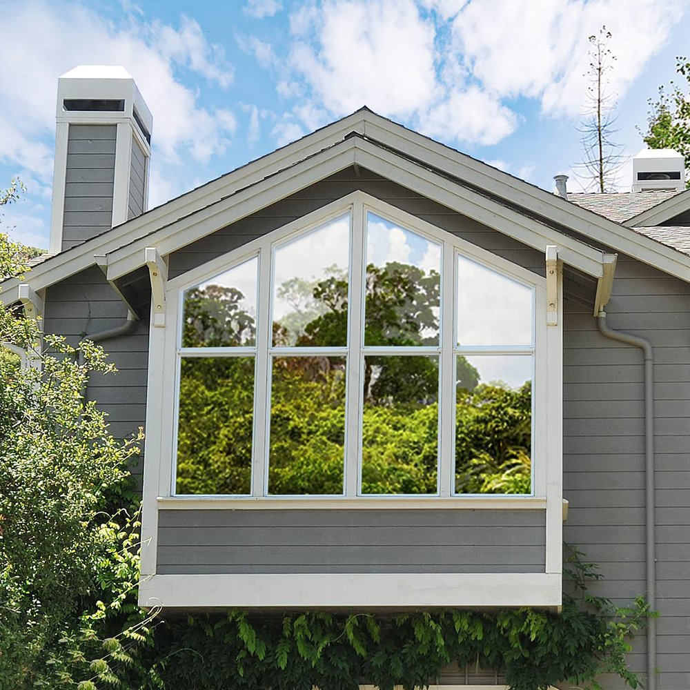Silver One Way Privacy Protection Mirror Film Decorative Glass Film House Building Solar Window Tinting
