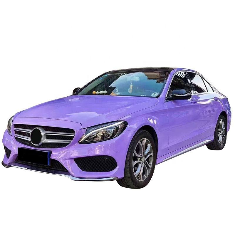 Auto Color Wrapping Film PET lavender purple bright decorative Car Wrap Paint Color Changing Vinyl Film