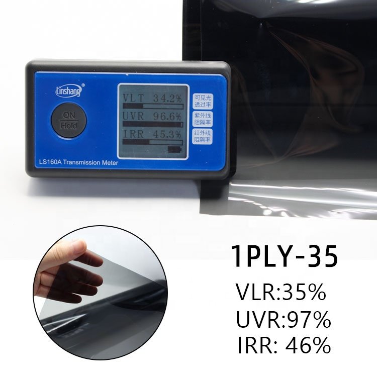 1ply Good price ultra black Window Tint Car Window Protection Tint Film UV Block Solar Window Film 1%~70%VLT Car Decor Film