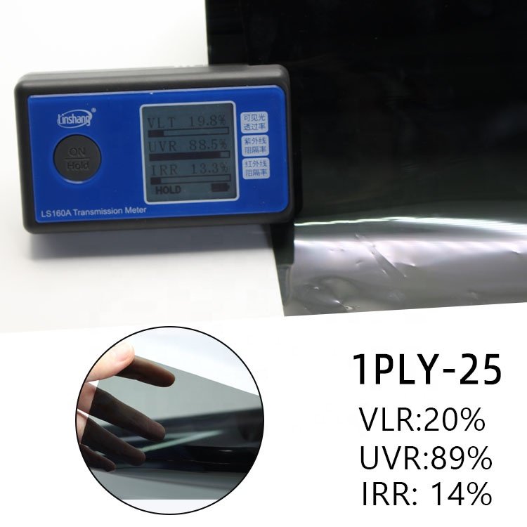 1ply Good price ultra black Window Tint Car Window Protection Tint Film UV Block Solar Window Film 1%~70%VLT Car Decor Film