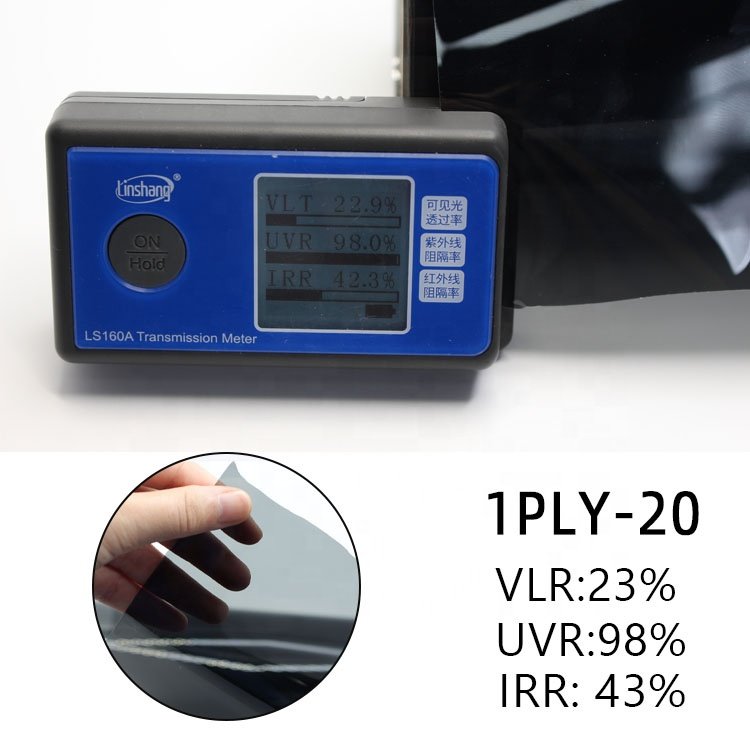 1ply Good price ultra black Window Tint Car Window Protection Tint Film UV Block Solar Window Film 1%~70%VLT Car Decor Film