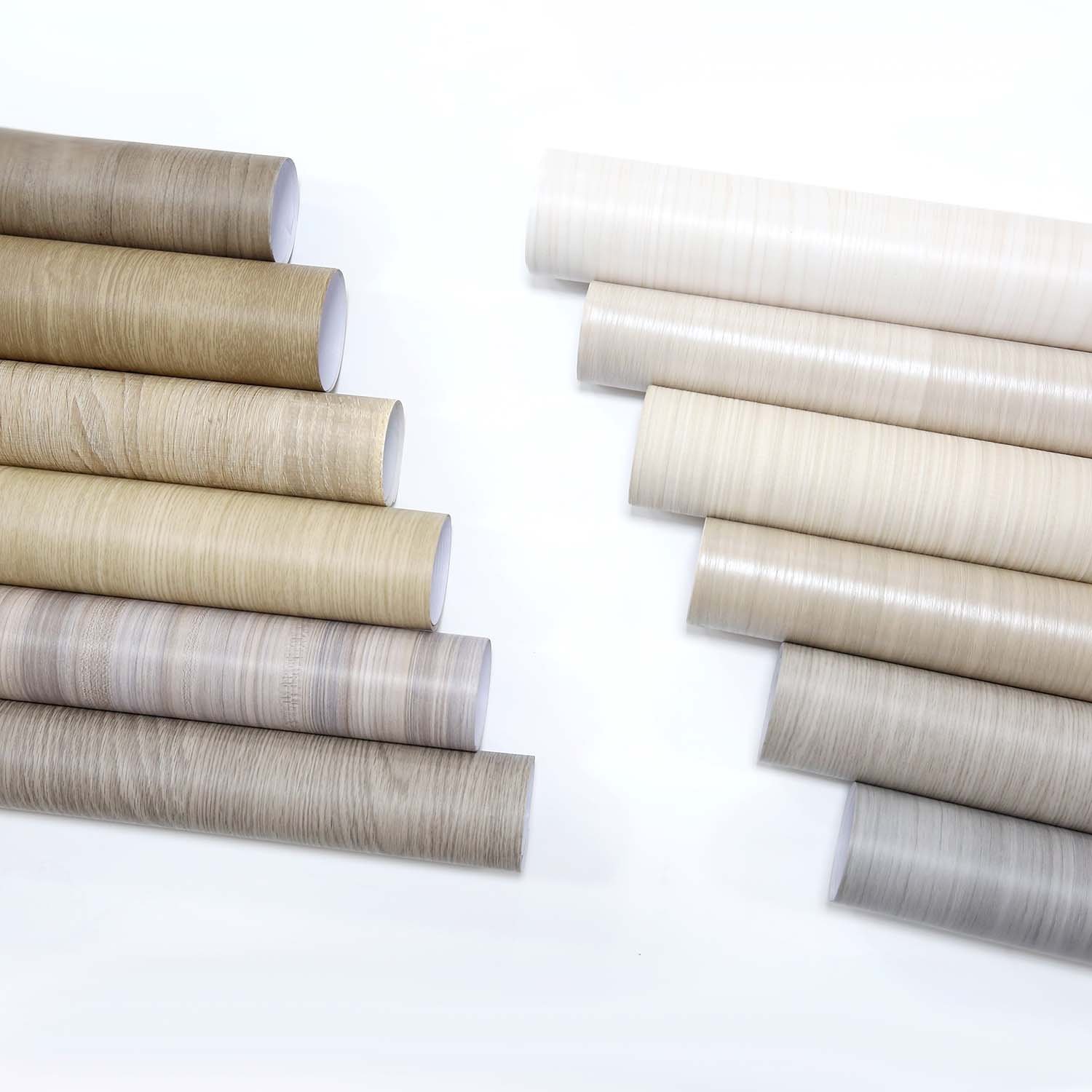 Factory Home Door Furniture Wooden Grain Lamination Laminadora Glossy Membrane Foils Decorative PVC Films