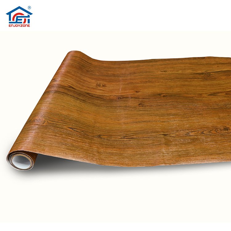 PVC Wooden Veneer Decorative Film For Furniture