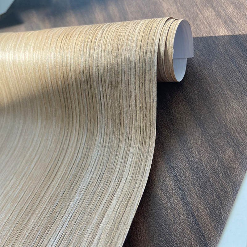 Factory Direct Best PVC Decor Wood Furniture Film Vinyl Wrap Cabinet Films Roll Up Doors Wrapping PVC Film Roll