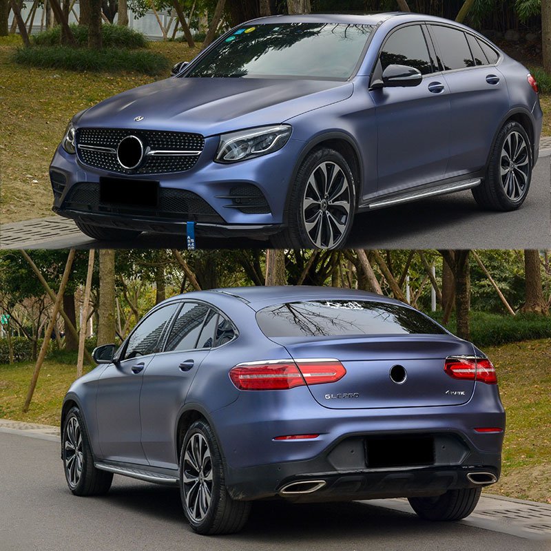 MR New Arrival 1.52*16.5m Glossy Metallic Wrapping Film Midnight Blue Car Wrap Vinyl Sticker