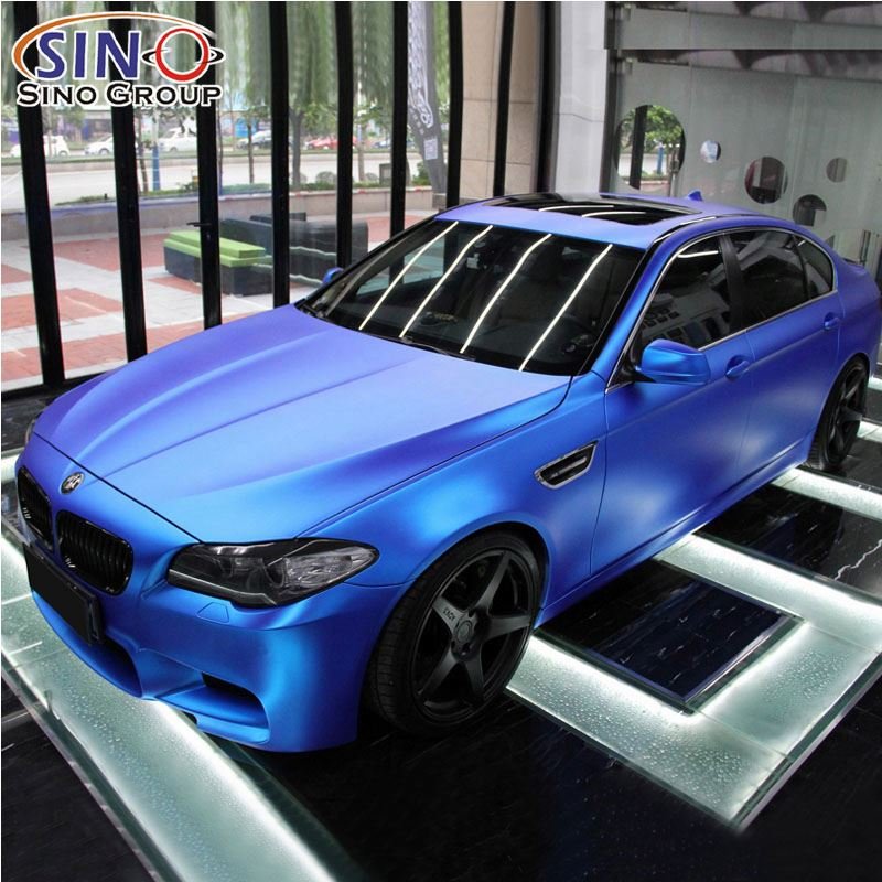 Removable Colored Matte Chrome Dry Application Car Body Wraps film Vinyl Stickers decorative films