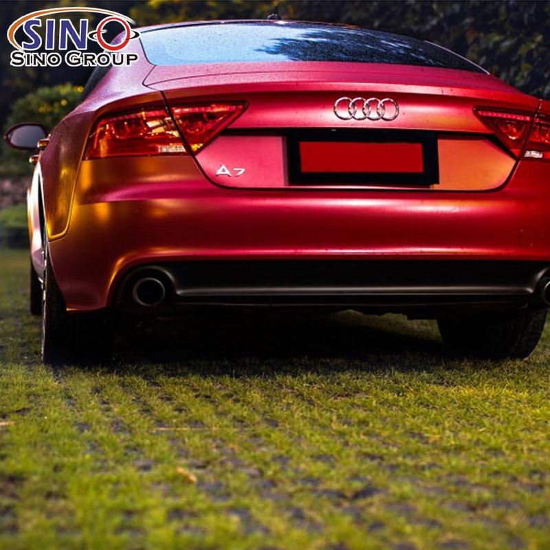 Removable Colored Matte Chrome Dry Application Car Body Wraps film Vinyl Stickers decorative films