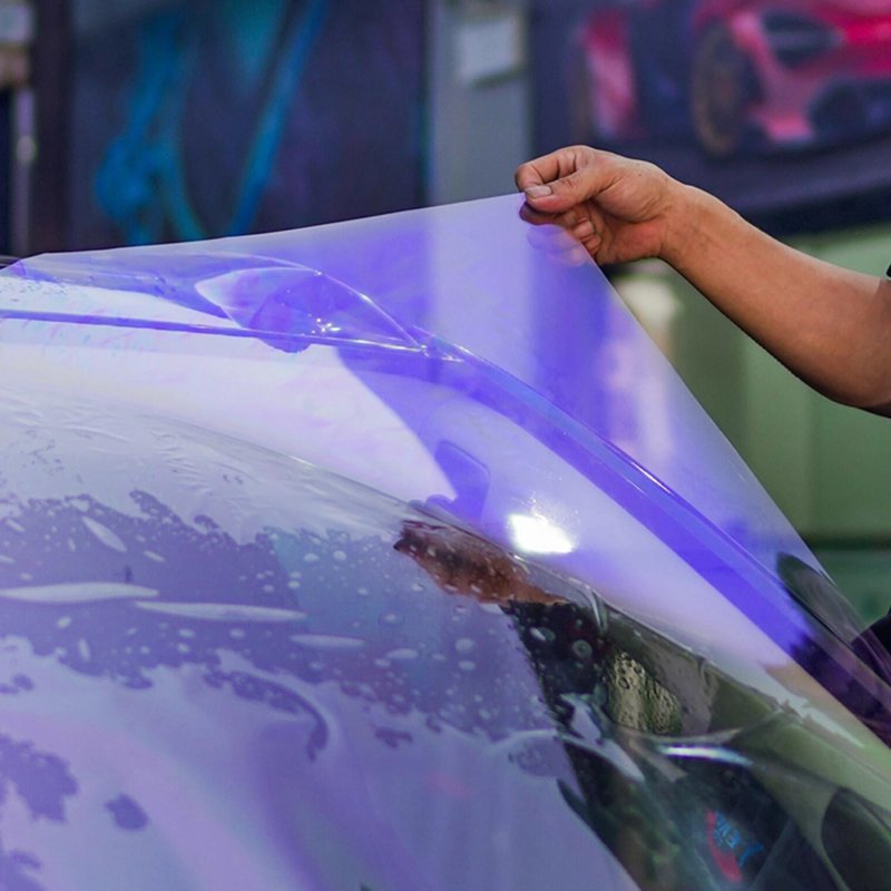 Chameleon green film protects car front windshield anti-ultraviolet sunscreen glass sticker solar protection film
