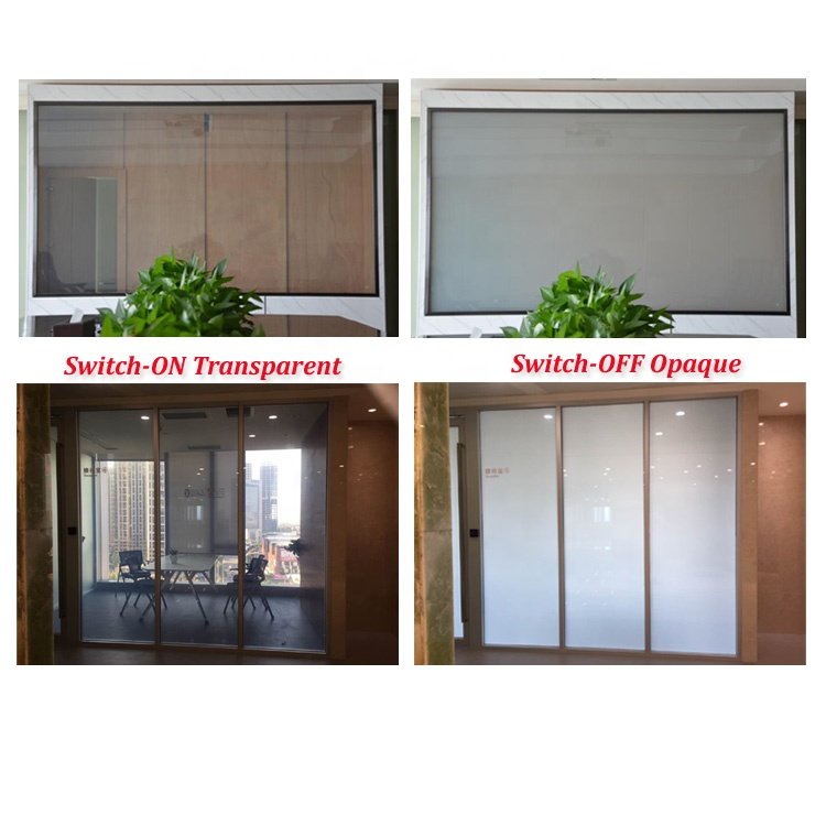 China pdlc film switchable glass film factory A4 size smart film demo