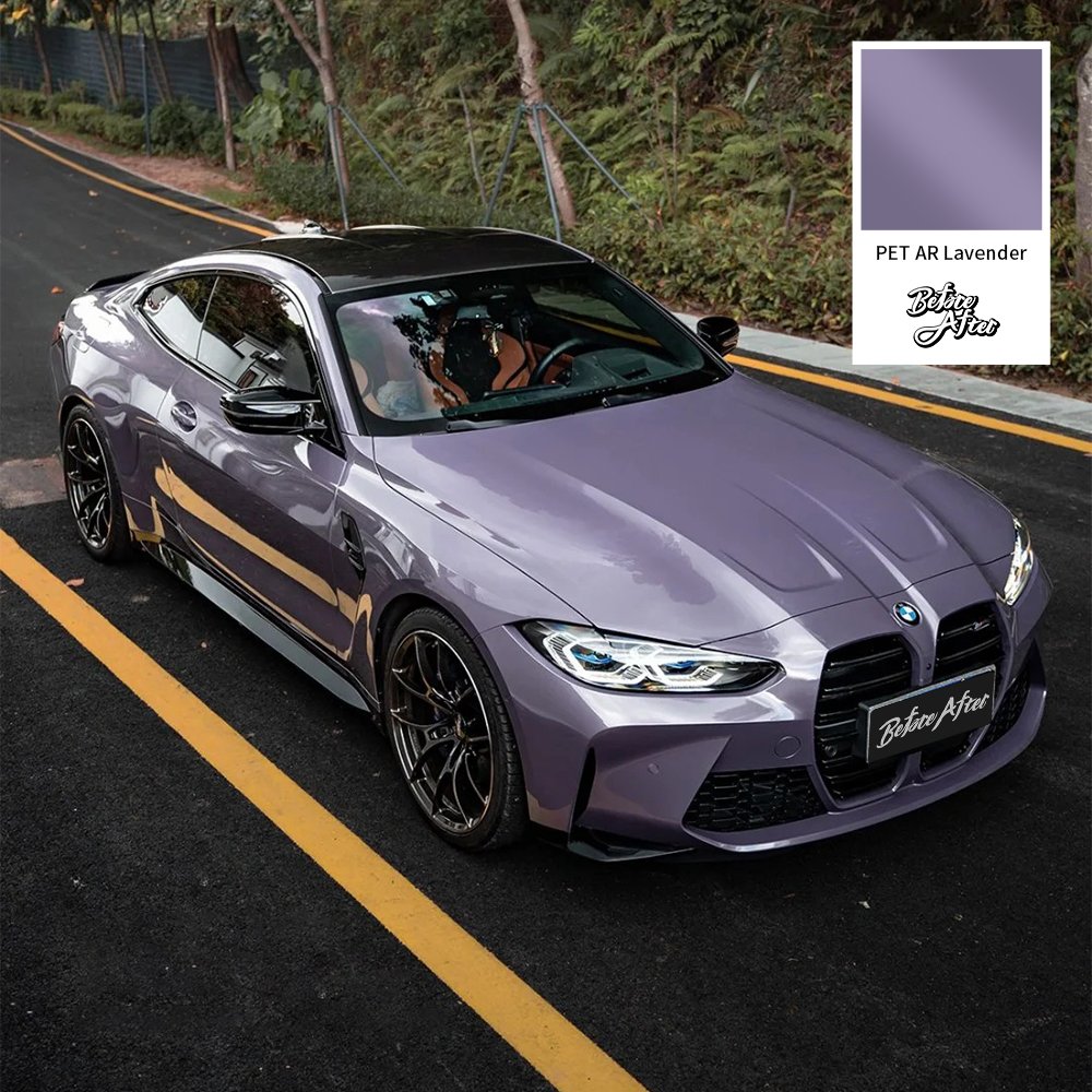 Wholesale 1.52M*17M Car Wrap Vinyl Films Car Body Decoration Wrapping Film PET AR Lavender purple car wrap vinyl stickers