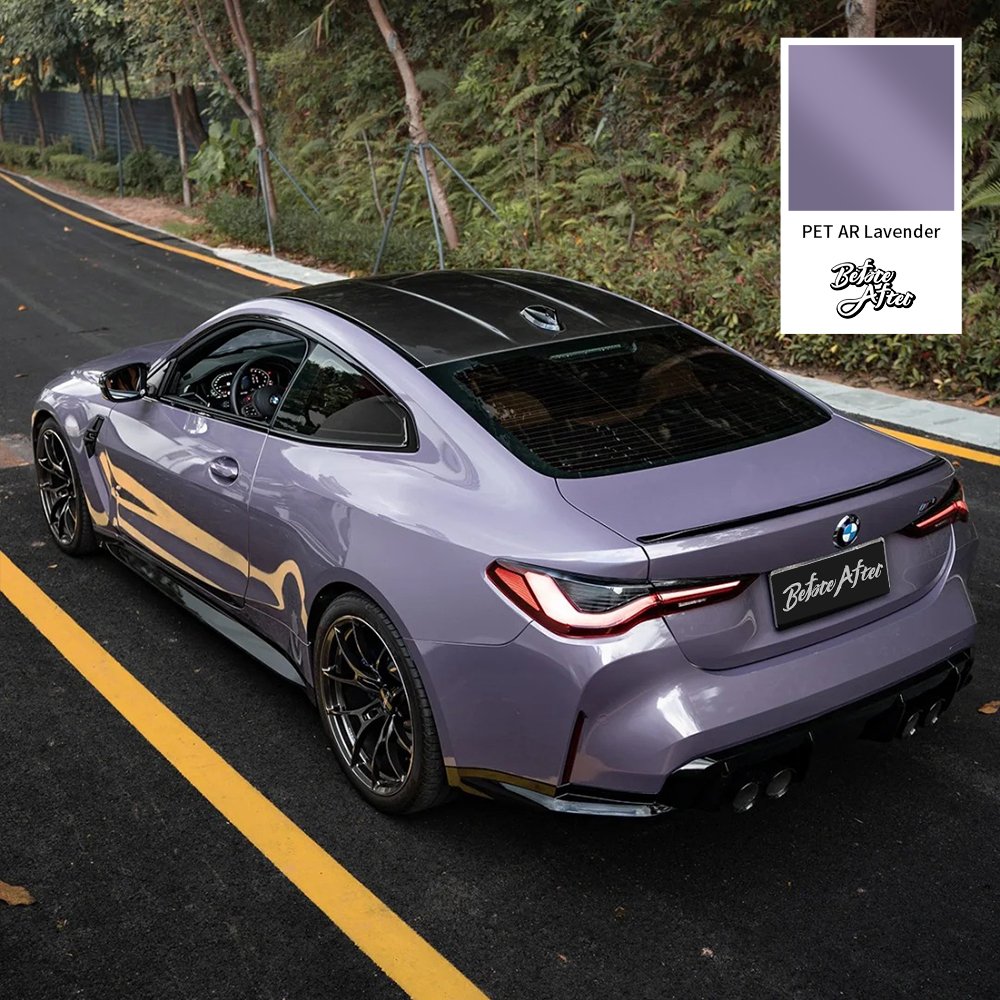 Wholesale 1.52M*17M Car Wrap Vinyl Films Car Body Decoration Wrapping Film PET AR Lavender purple car wrap vinyl stickers