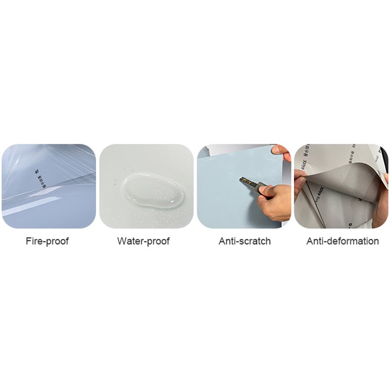 Different thickness clear PETG plastic film with PE protective film