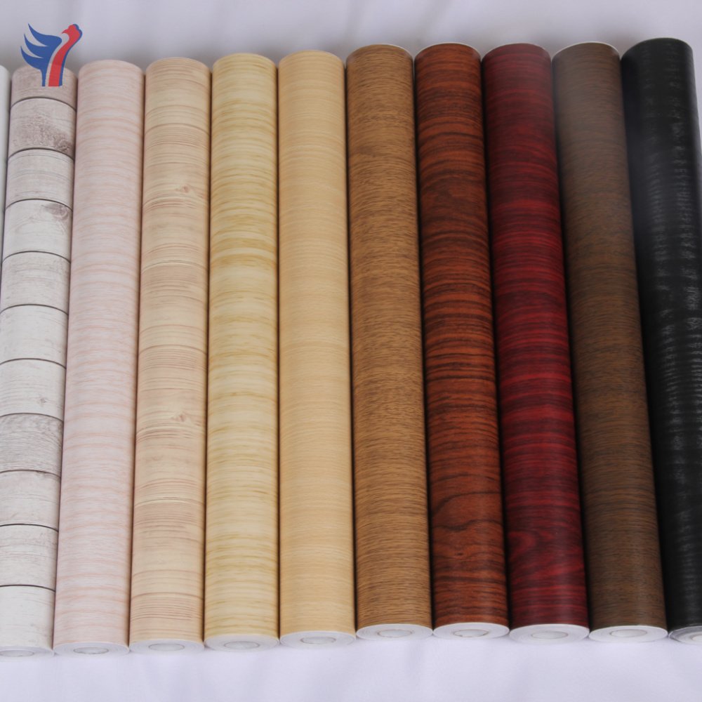 Jinyi W5001 Wood Vinyl Sticker Furniture Refurbish Colored Printed Custom Contact Paper Decorative Film