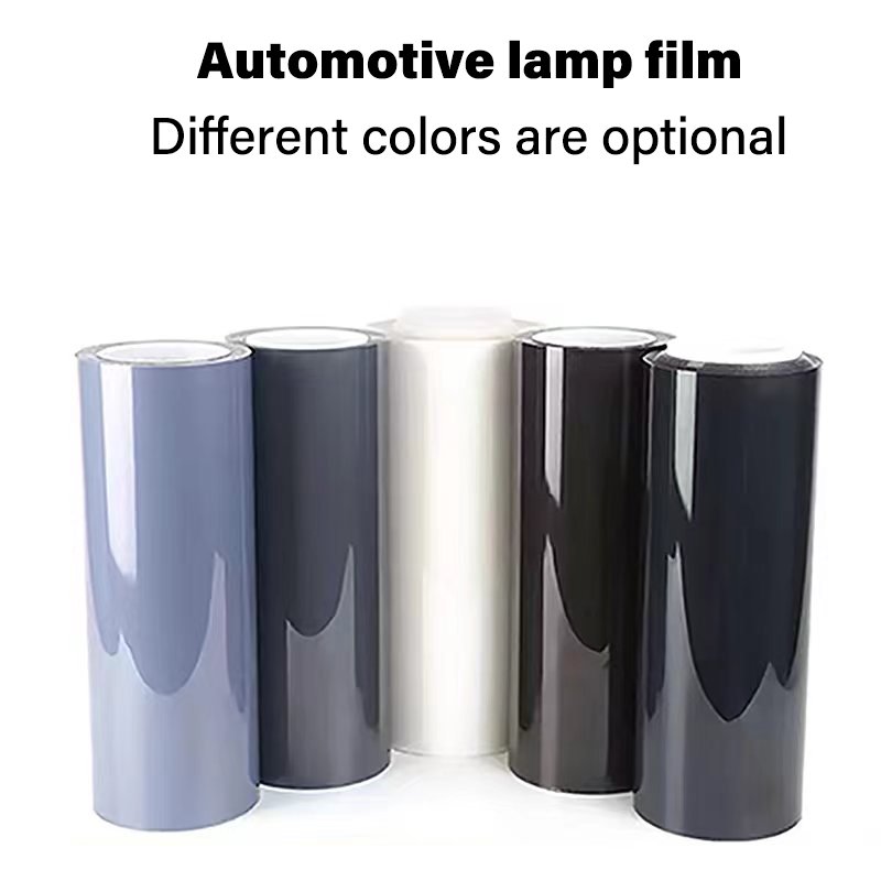 Transparent Motorcycle Headlight Automobile Dark Black Tail Light Led Lamp Film Car Headlight Tint Film TPH lamp protective film