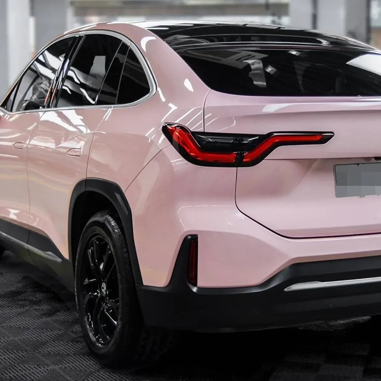 Factory Wholesale PVC PET Release Liner Crystal Blush Pink Chameleon Film Color Wrapping Anti-Scratch Body Vinyl Foil for Cars