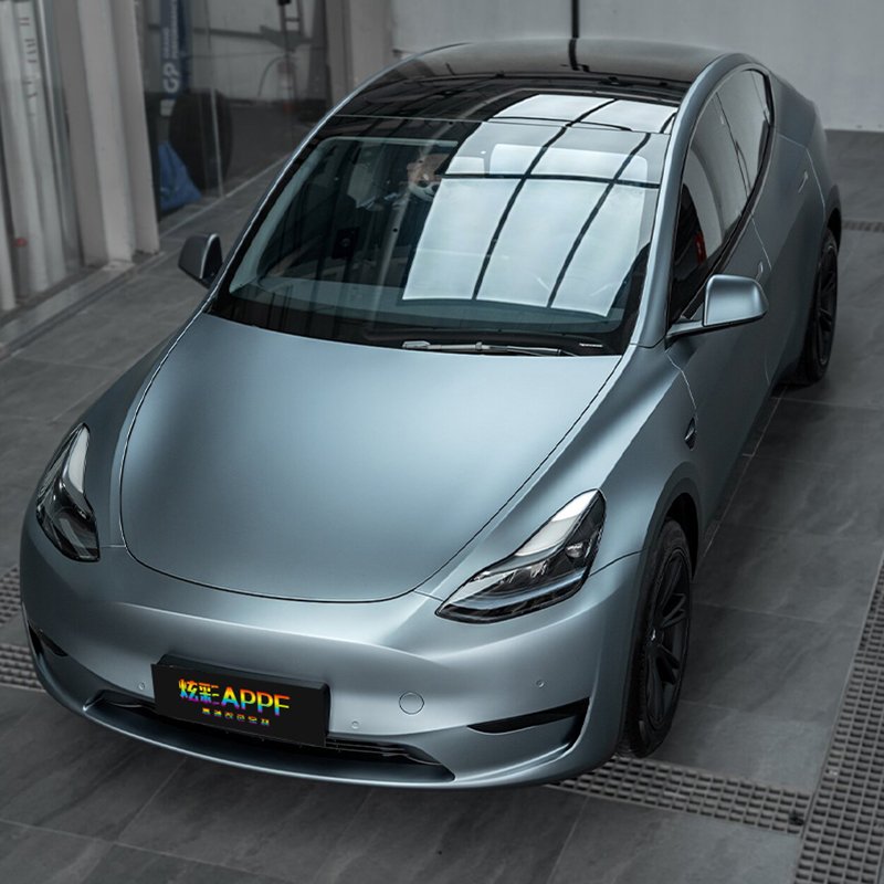 Fashionable Decoration Color Change Film Colorful Ppf Auto Vinyl Wraps Super Matte Grey Blue For Car