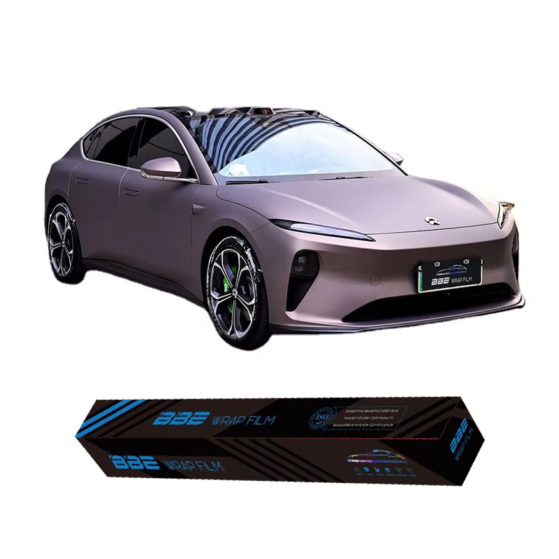 BBE PET Super Matte Satin Shangge Yan Pink Car Color Change Changing Paint Protection Anti Scratch UV Sand Stickers Decals Film