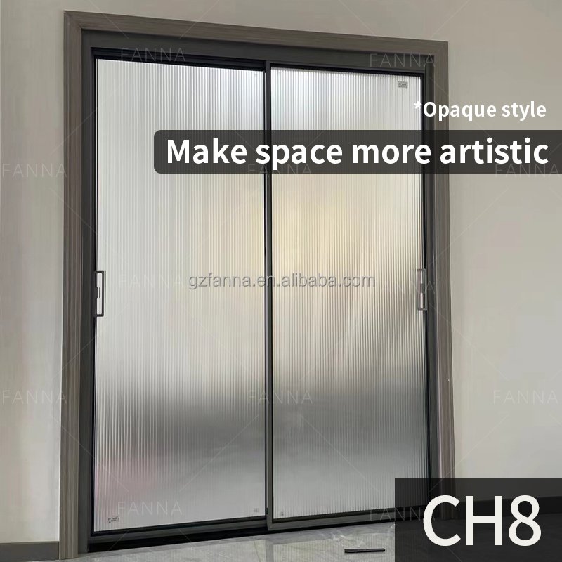 PET Reeded Glass Looking Sticker Decorative Films Self-adhesive Film For Doors Partition Glass