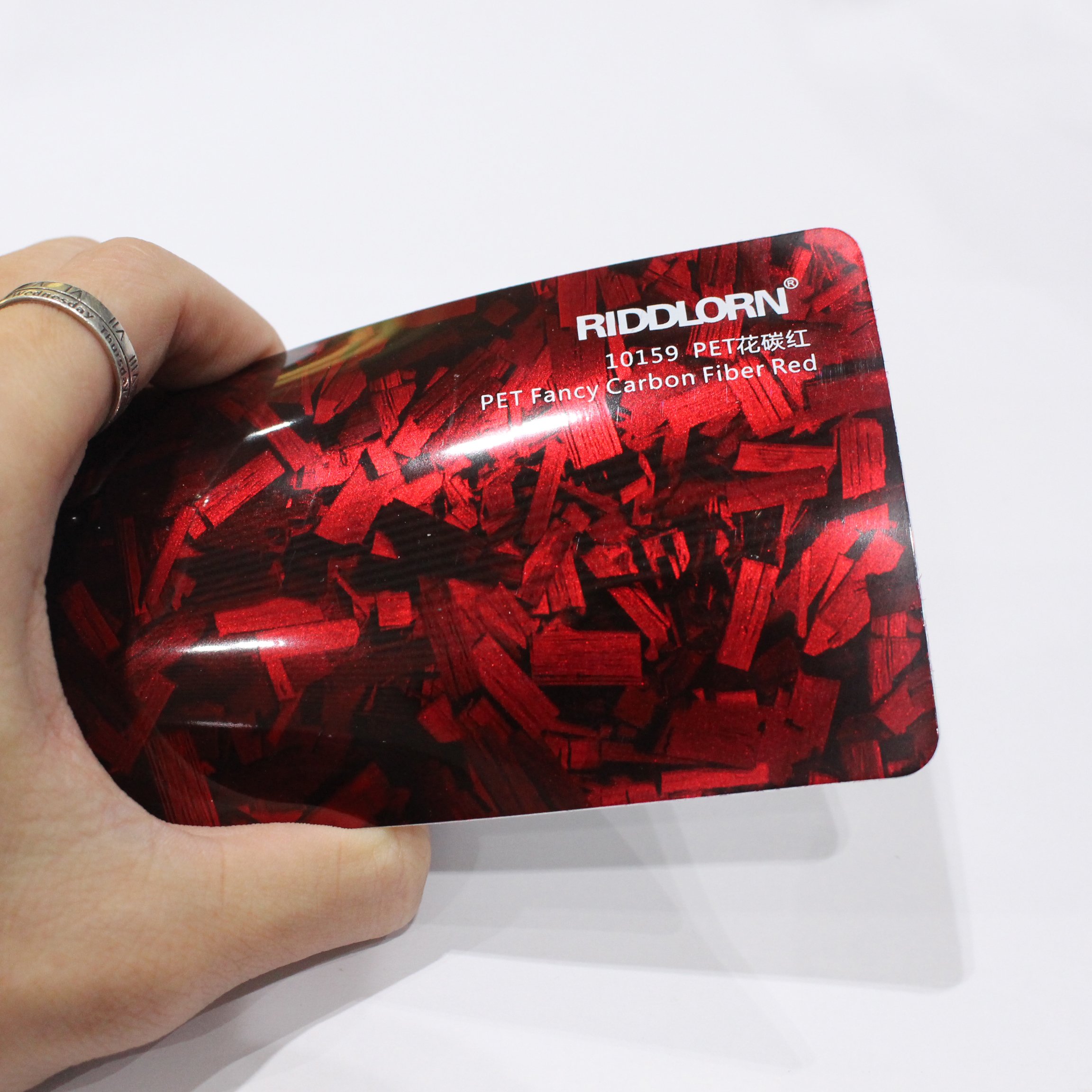 Topsee Fancy Carbon Fiber Color Wrap Premium PET Glossy Matt Crystal Wrapping Film Car Decorative Film Color Changing