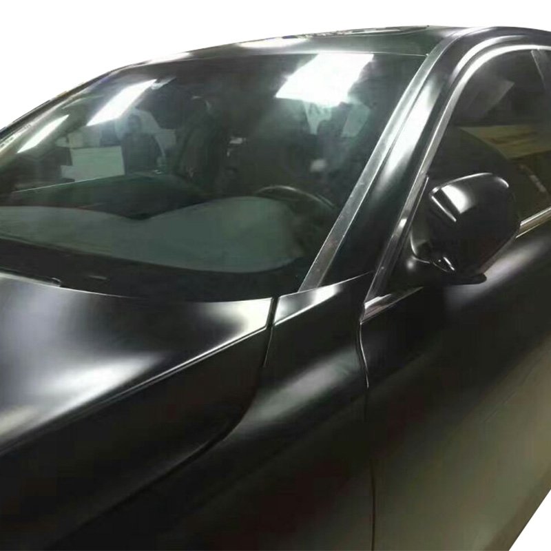 Wrapmaster 1.52*18m PET matte black auto wrappen foil vinyl wrap for car stickers