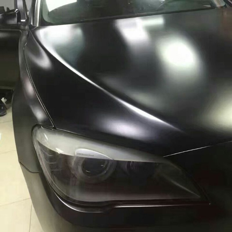 Wrapmaster 1.52*18m PET matte black auto wrappen foil vinyl wrap for car stickers