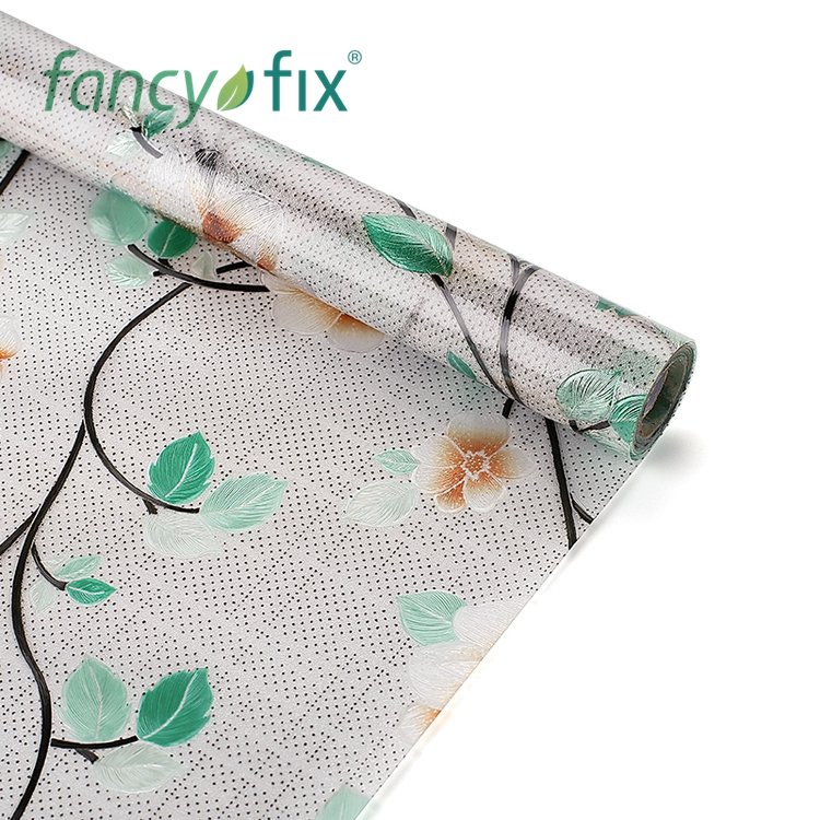 Opaque Embossed Flower Privacy Control Decorative Window Film