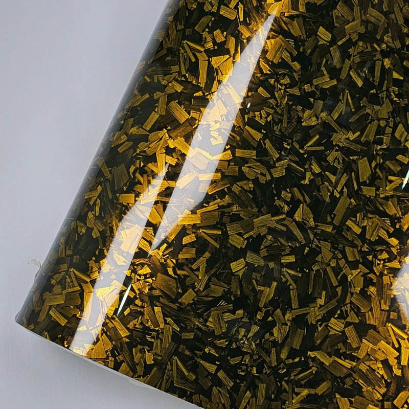 PET Rainbow Carbon Fiber film new decorative films Forged Carbon Fiber air bubble free